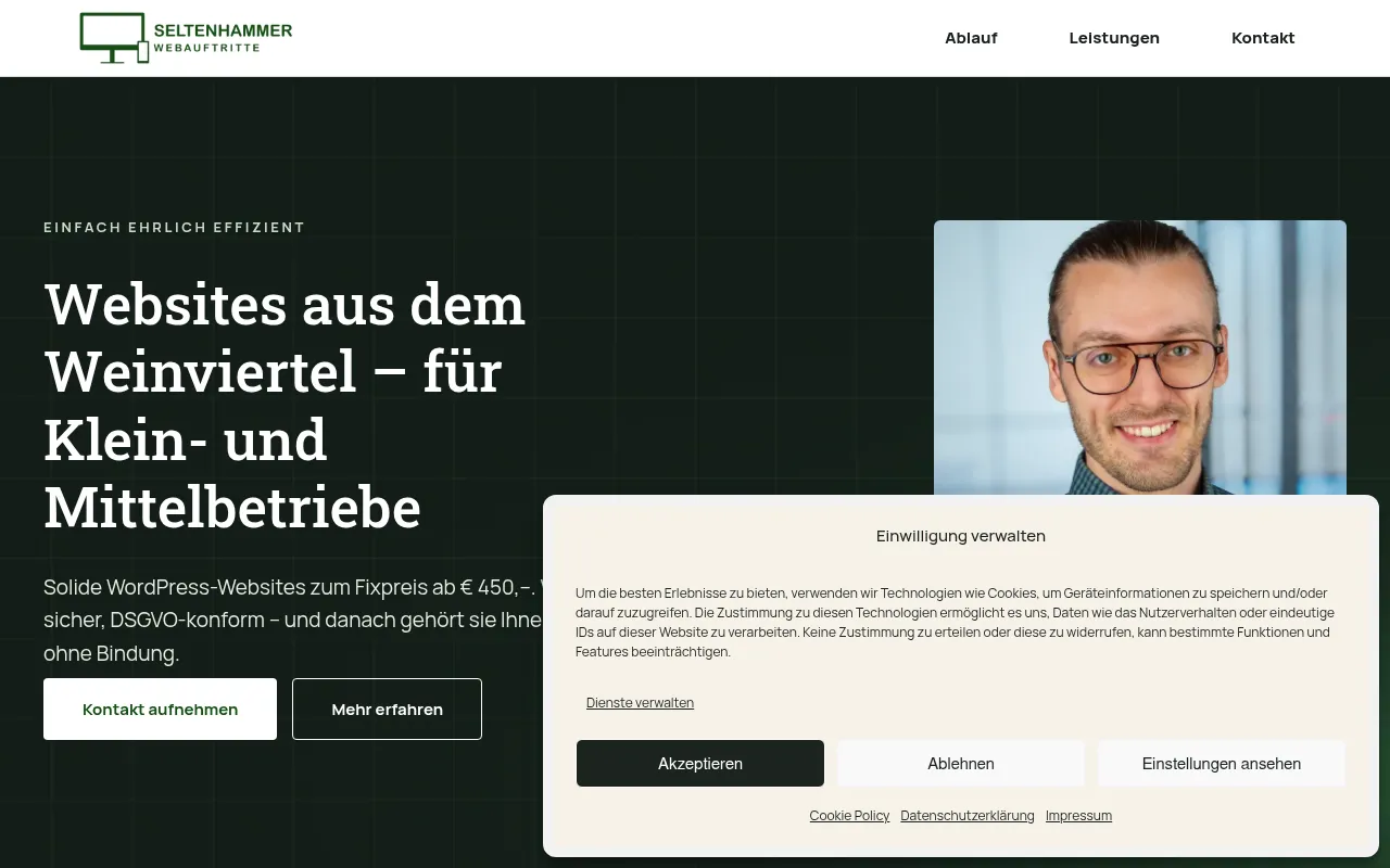 Screenshot of seltenhammer-webauftritte.at