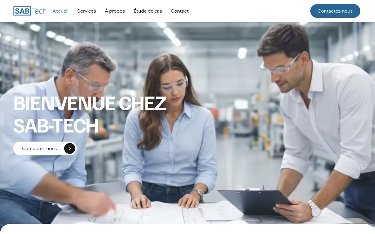 Screenshot of sab-tech.ca