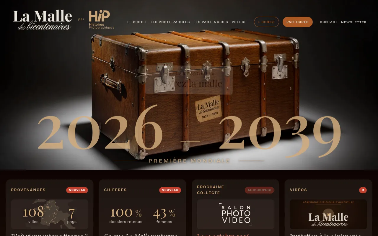 Screenshot of lamalledesbicentenaires.fr