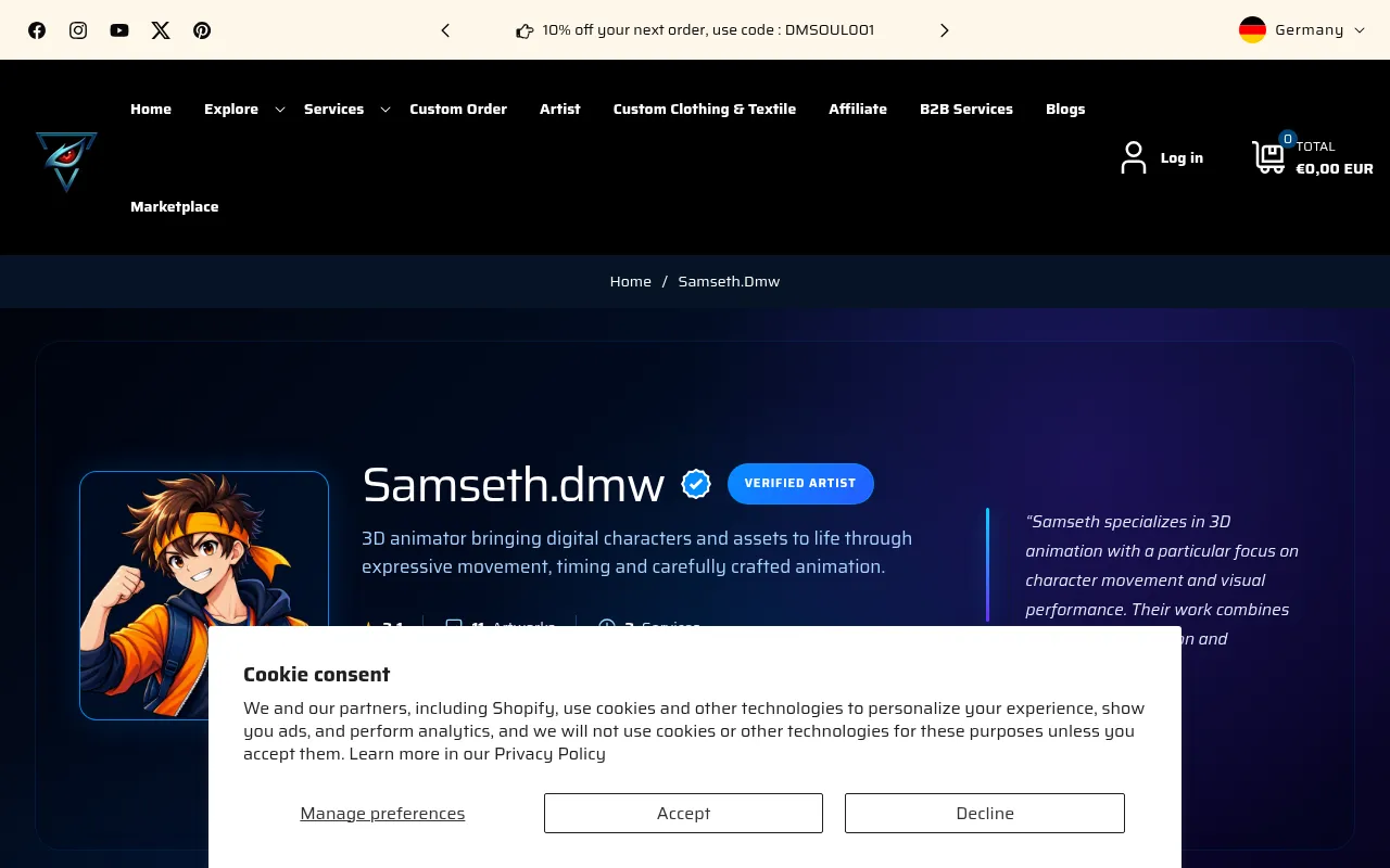 Screenshot of digitalmaker.world