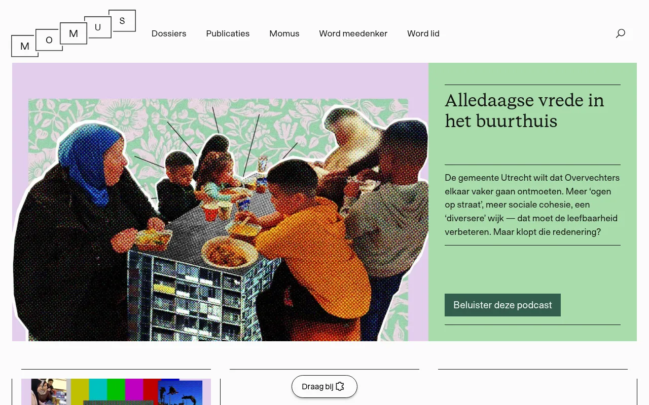 Screenshot of momusmedia.nl