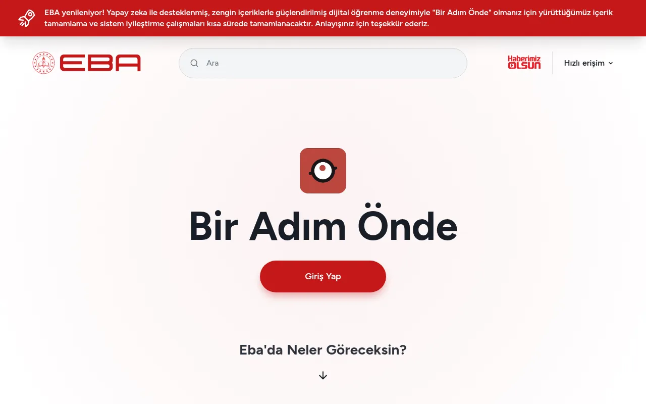 Screenshot of eba.gov.tr