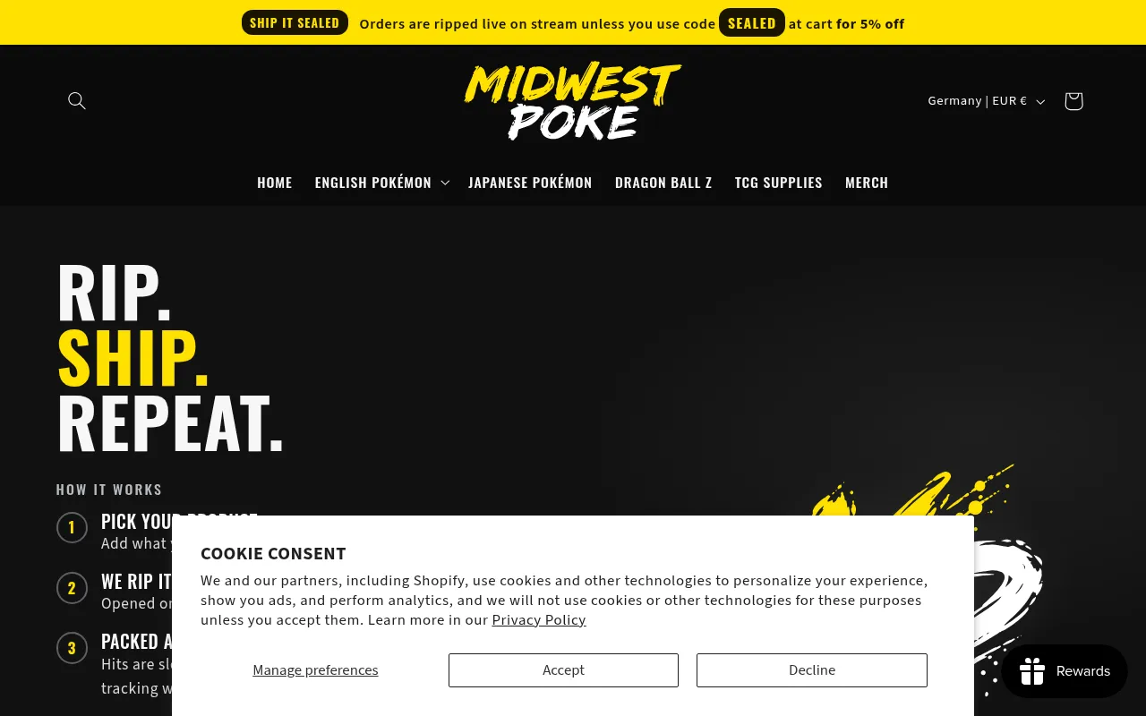 Screenshot of midwestpoke.com