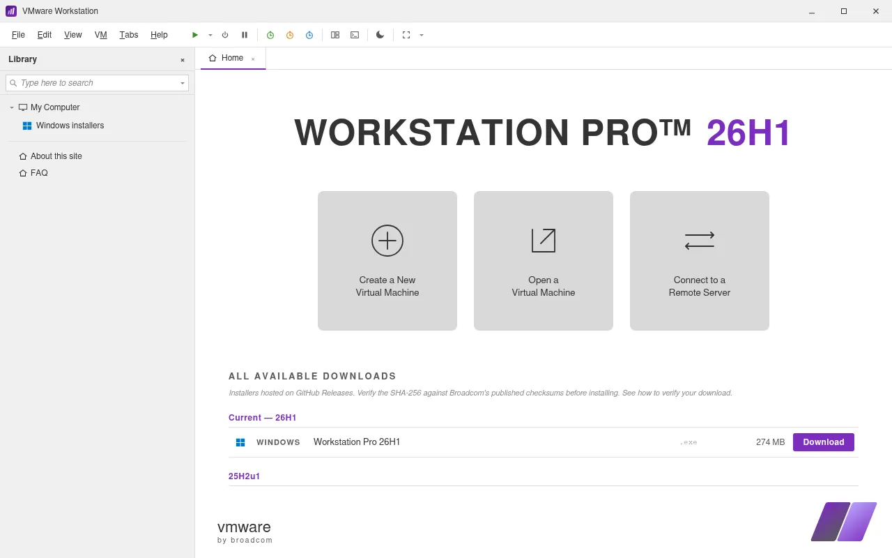 Screenshot of vmwaredesktop.com