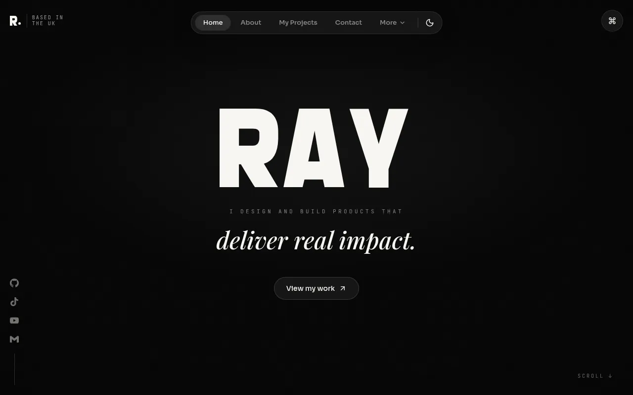Screenshot of r4y.me