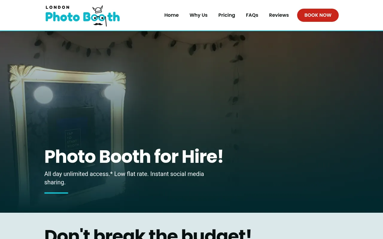 Screenshot of londonphotobooth.pages.dev