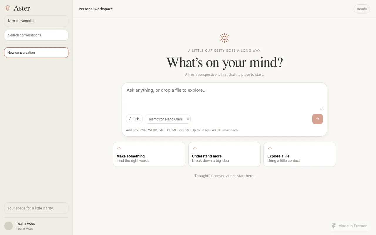 Screenshot of sunnyai.framer.website