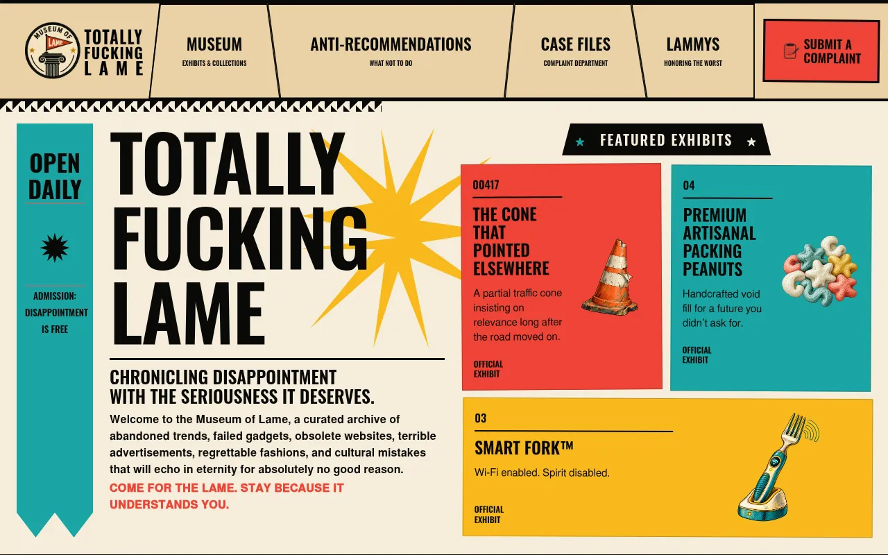 totallyfuckinglame.com screenshot