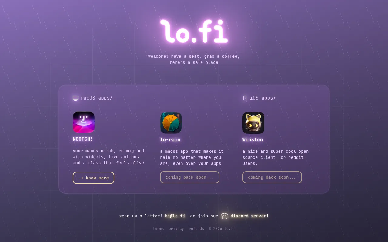 Screenshot of lo.fi