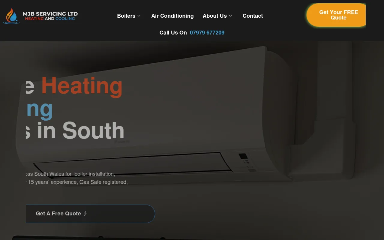 Screenshot of mjbservicing.com
