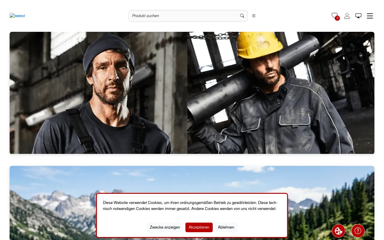 Screenshot of shop1.stg.tng.l-shop-team.de