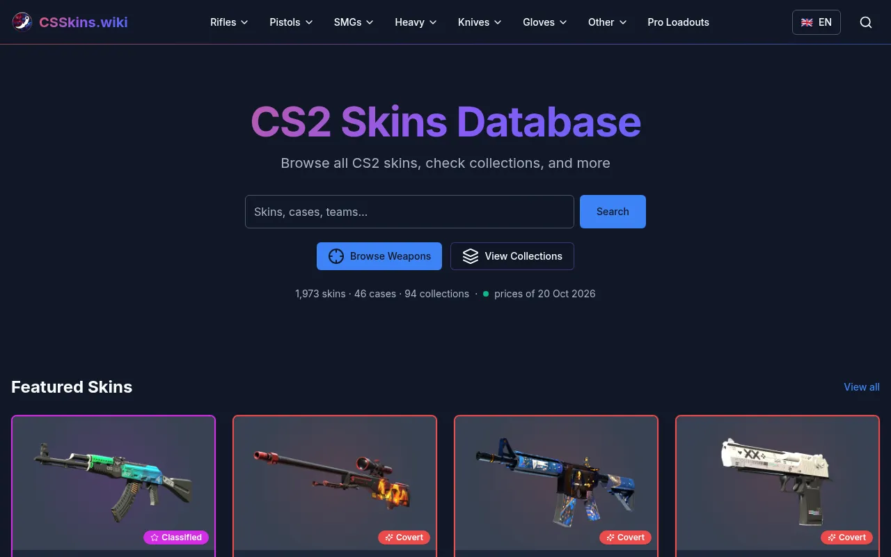 Screenshot of csskins.wiki
