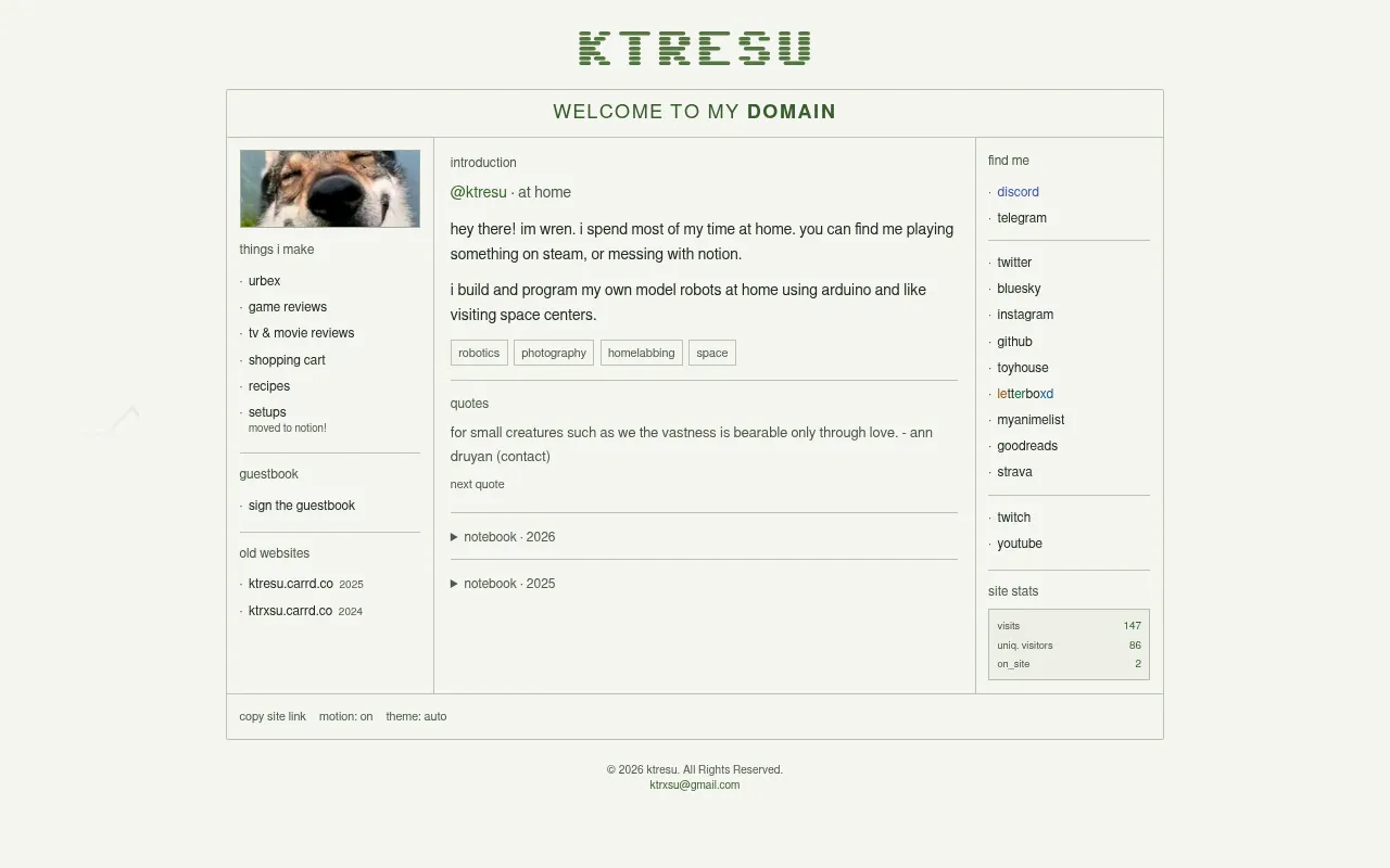 Screenshot of ktresu.net