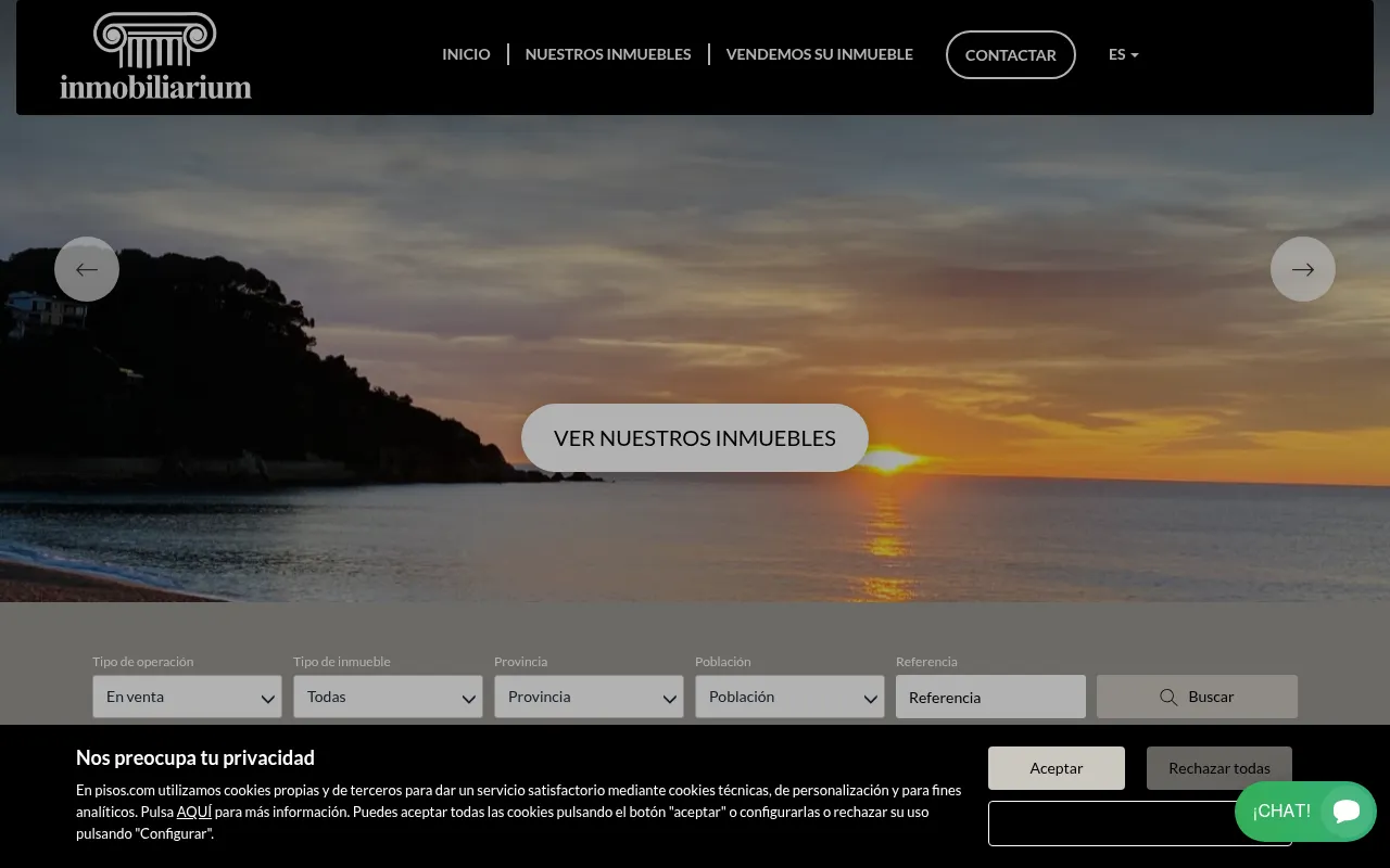 Screenshot of inmobiliarium.net