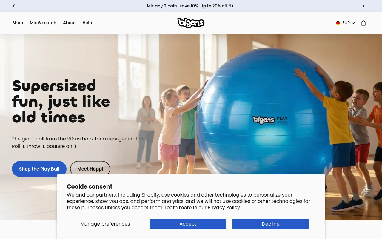 Screenshot of bigens.com