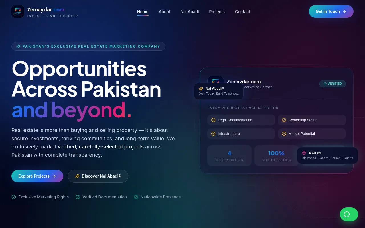 Screenshot of zemaydar.com