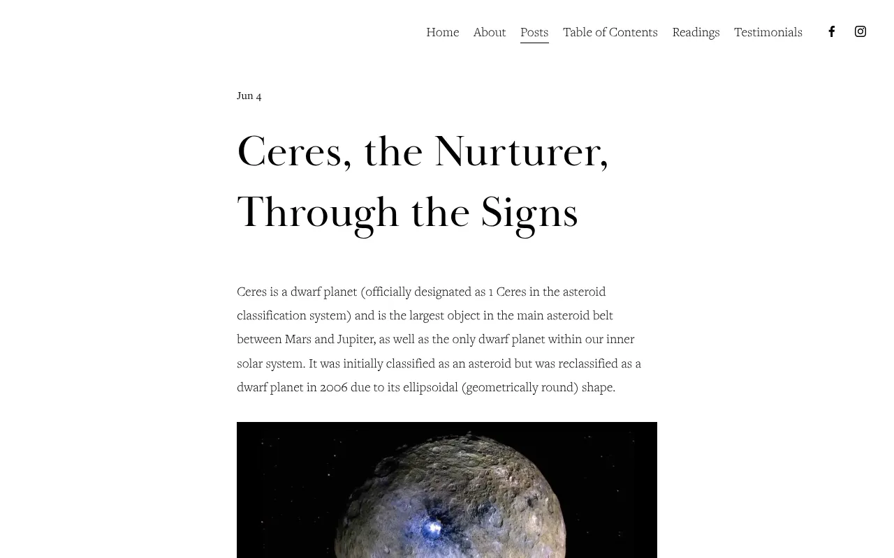 Screenshot of psycheastro.com