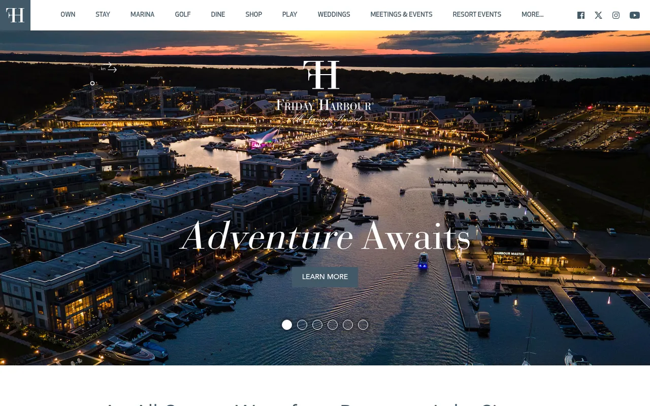 Screenshot of fridayharbour.com