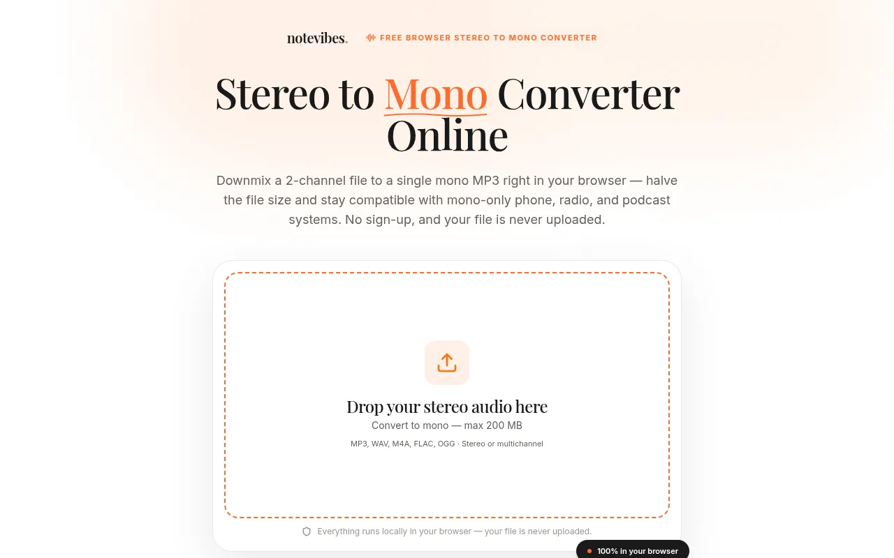 Screenshot of notevibes.com