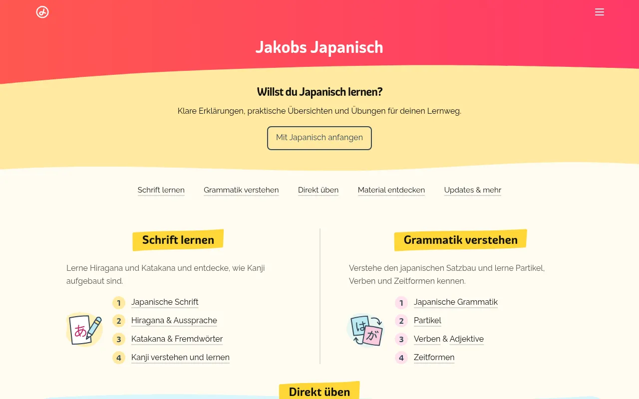 Screenshot of jakobsjapanisch.de