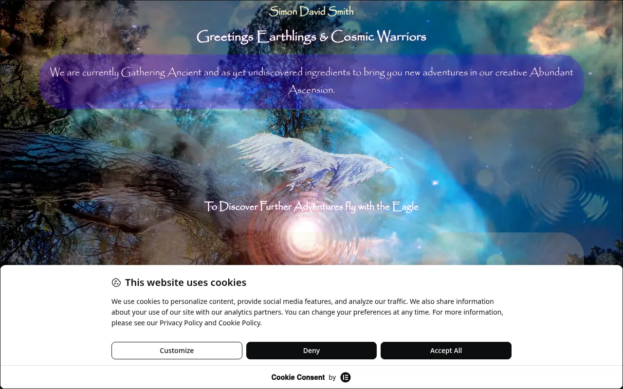 Screenshot of simondavidsmith.com