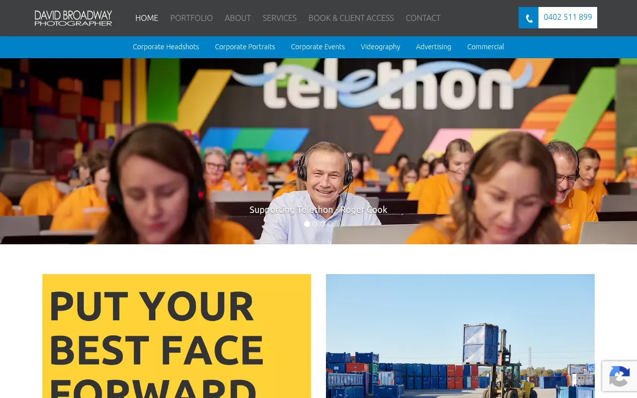 Screenshot of davidbroadway.com.au