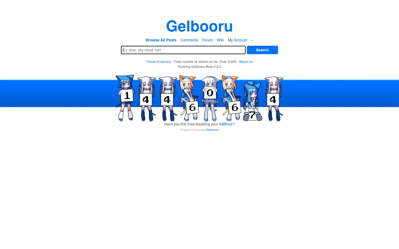 Screenshot of gelbooru.com