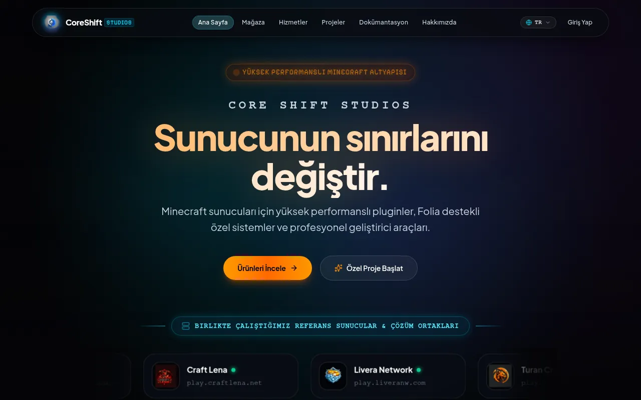 Screenshot of coreshiftstudios.com