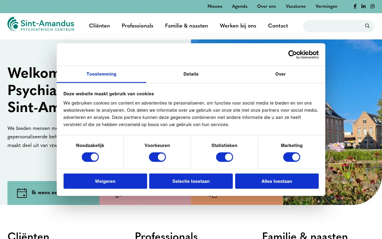 Screenshot of amandus.be
