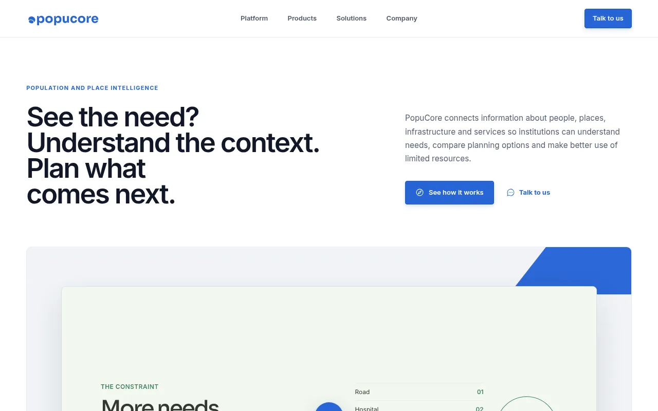 Screenshot of popucore.com