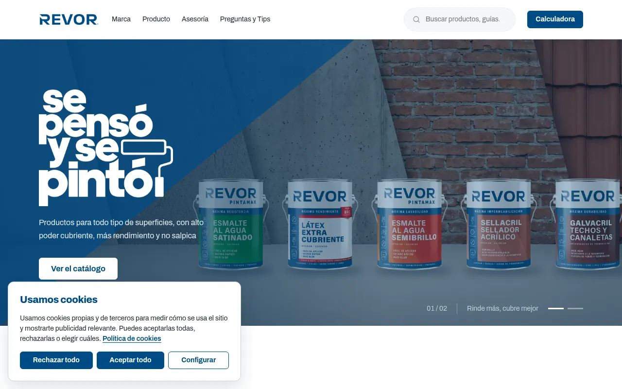 Screenshot of revor.cl