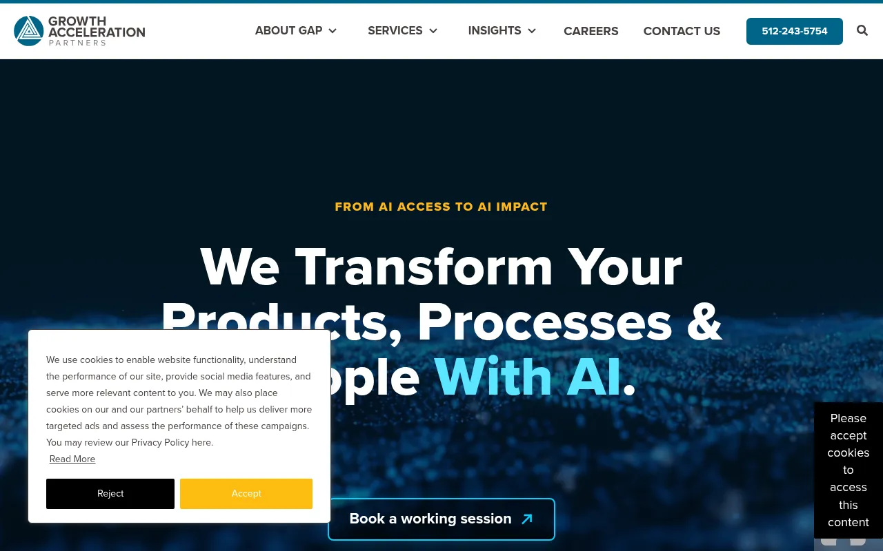 Screenshot of growthaccelerationpartners.com