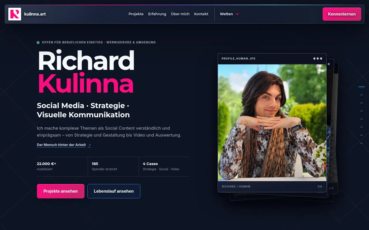 Screenshot of kulinna.art