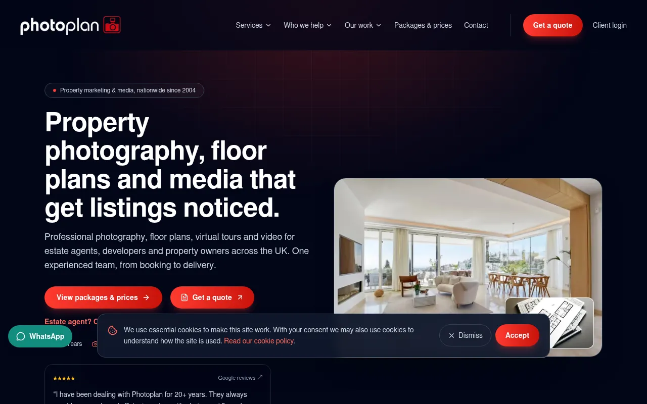 Screenshot of photoplan.co.uk