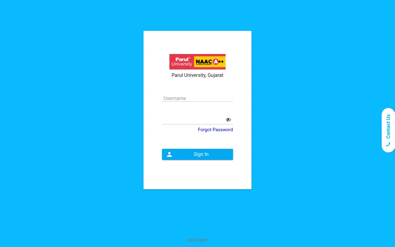 Screenshot of questionbank.paruluniversity.ac.in