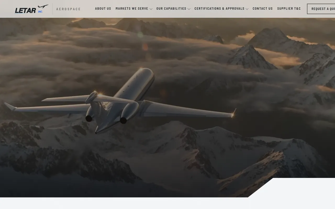 Screenshot of letarinc.com