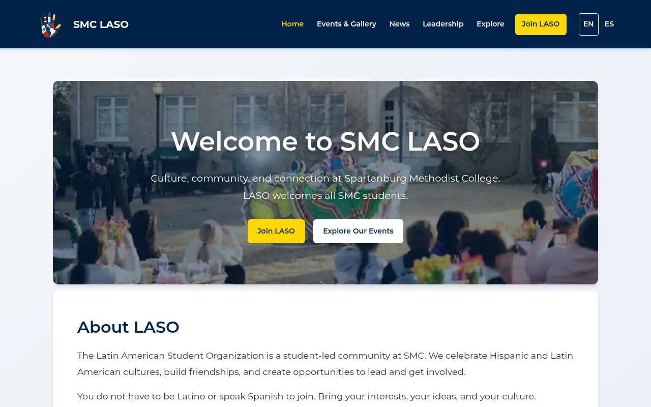 Screenshot of lasosmc.com