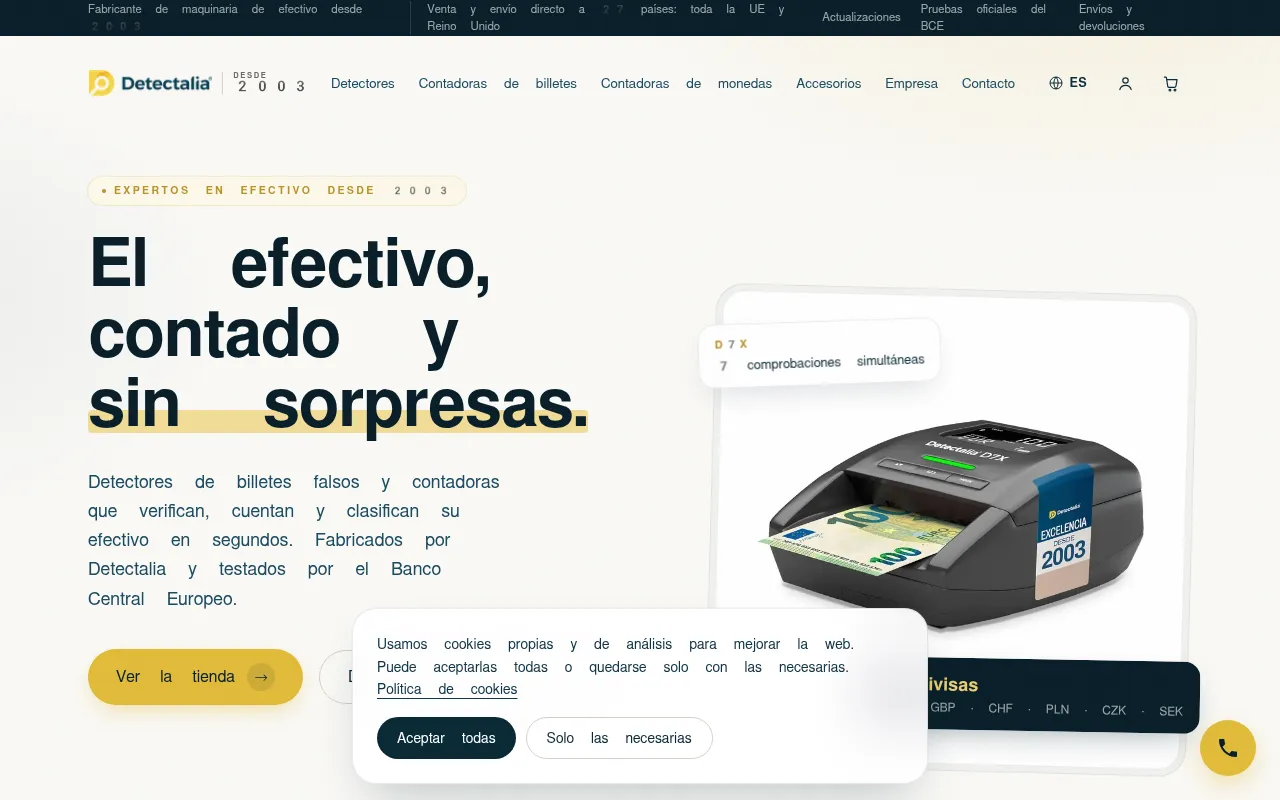 Screenshot of detectalia.com