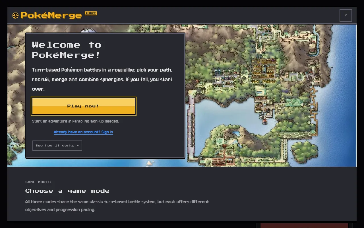 Screenshot of poke-merge.xyz