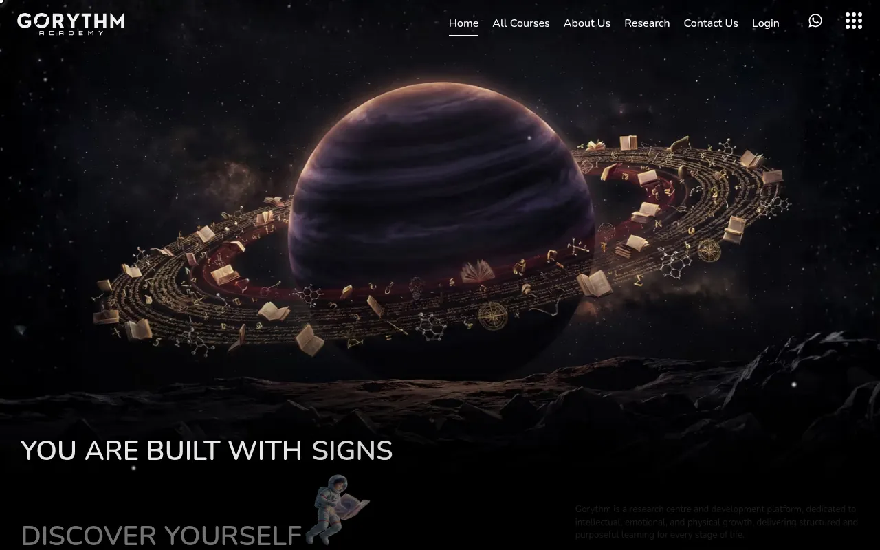 Screenshot of gorythmacademy.com