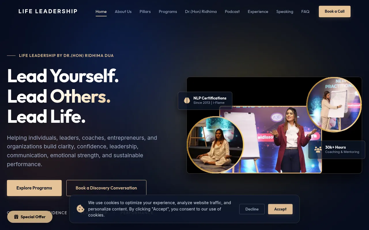 Screenshot of ridhimadua.com