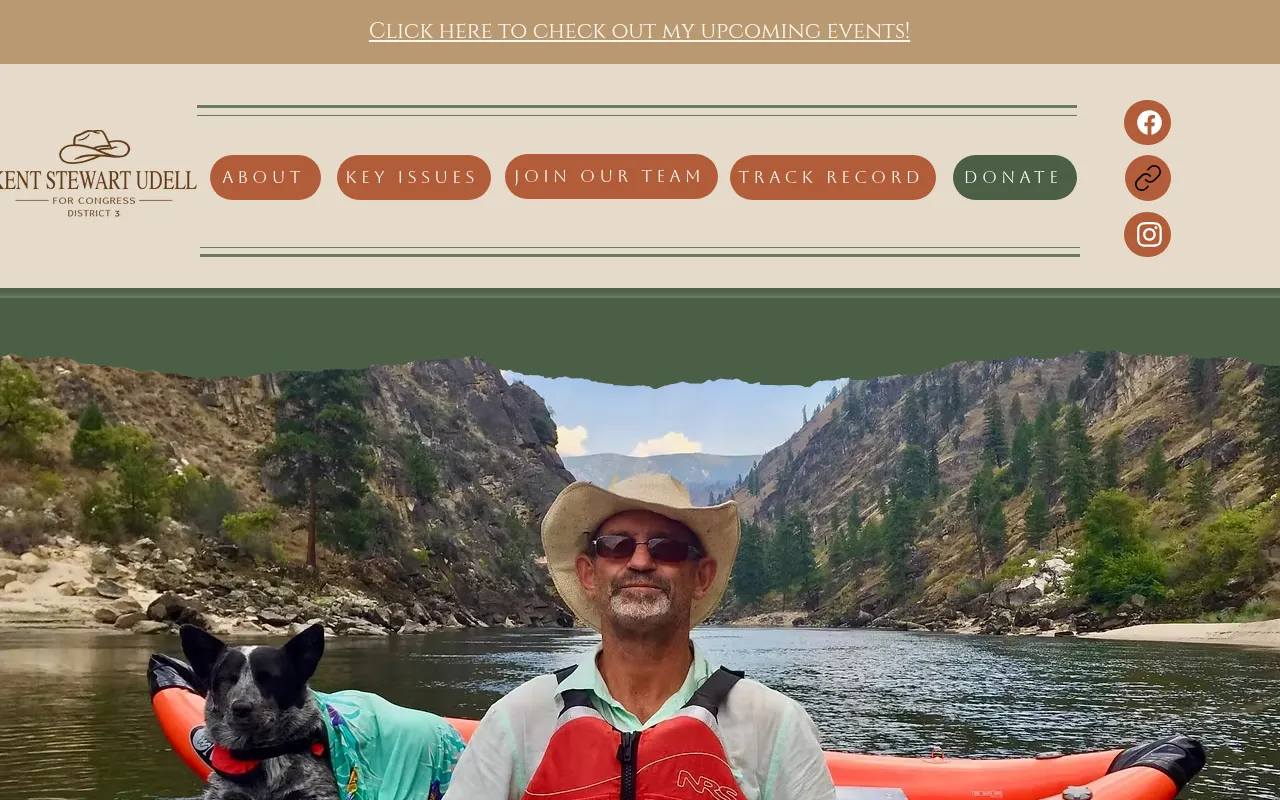 Screenshot of kentudellforcongress.com