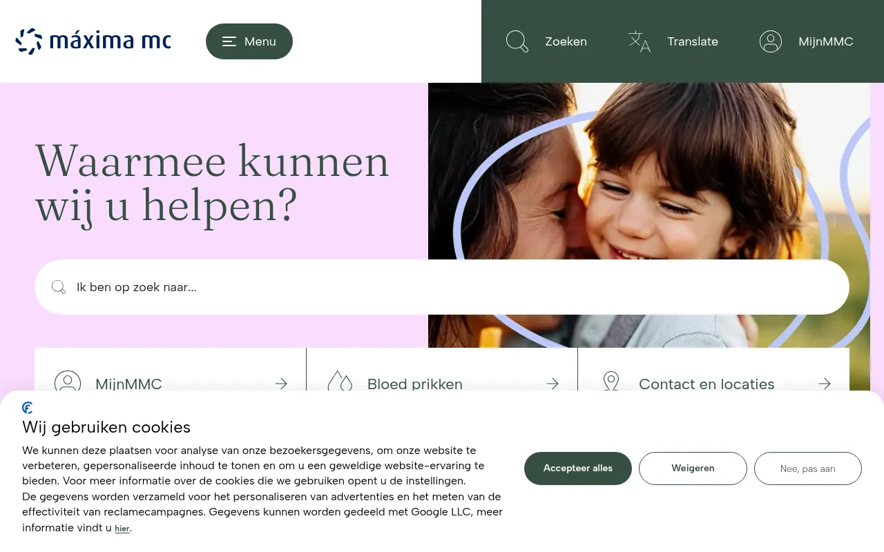 Screenshot of mmc.nl