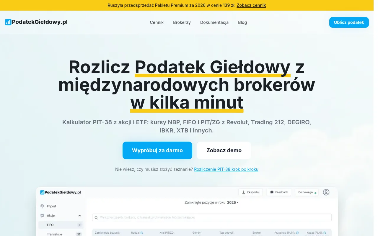 Screenshot of podatekgieldowy.pl
