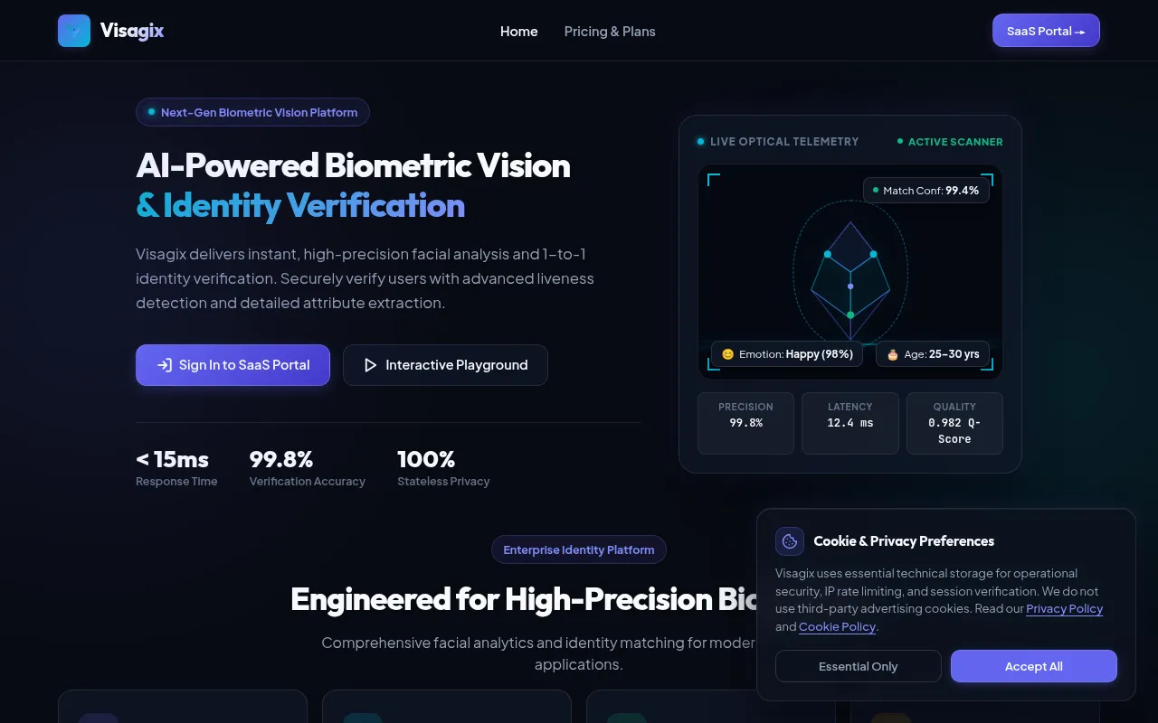 Screenshot of visagix.hkst.in