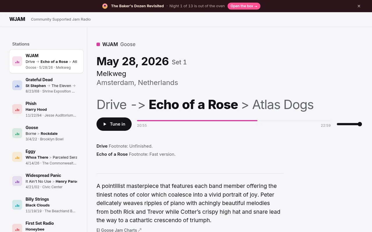 Screenshot of wjam.in
