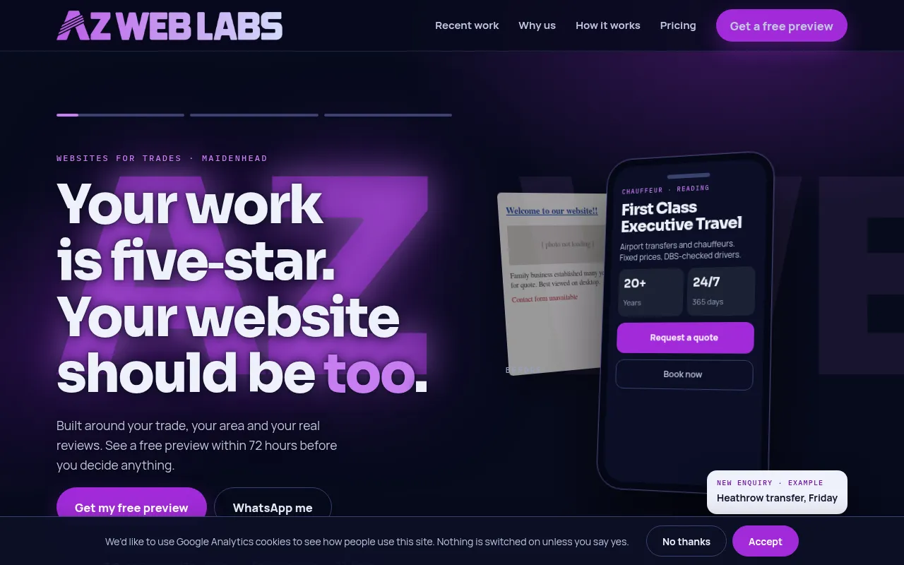 Screenshot of azweblabs.com