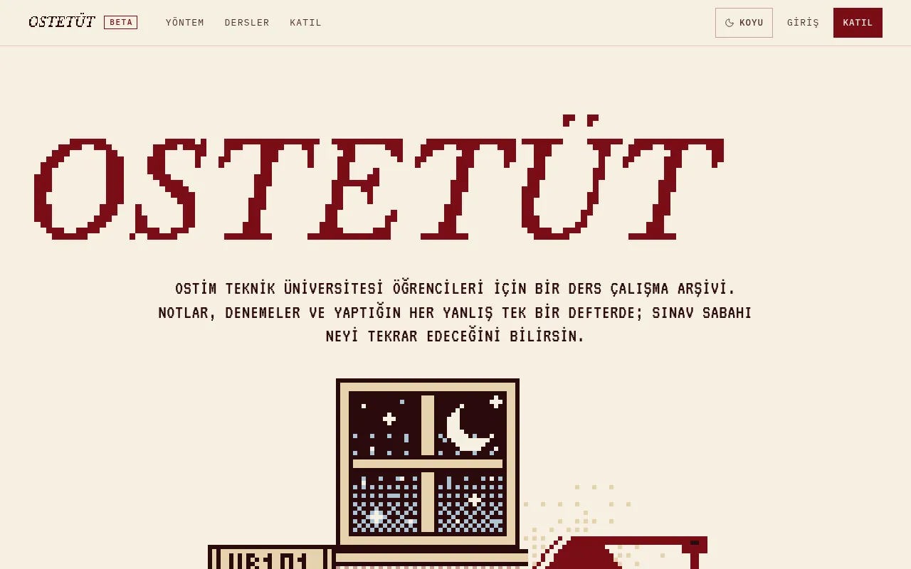 Screenshot of ostetut.cagdasbatin.xyz
