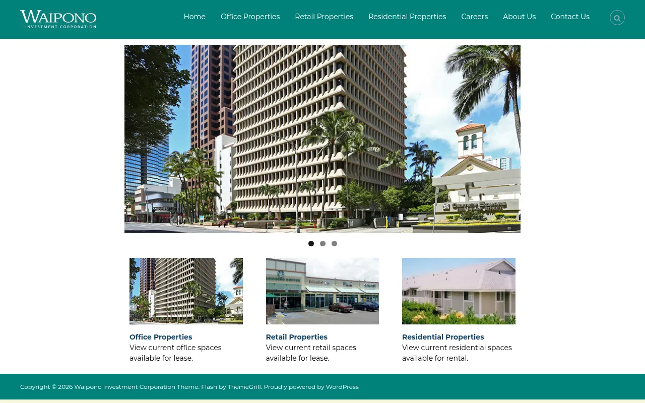 Screenshot of waiponoinvestment.com