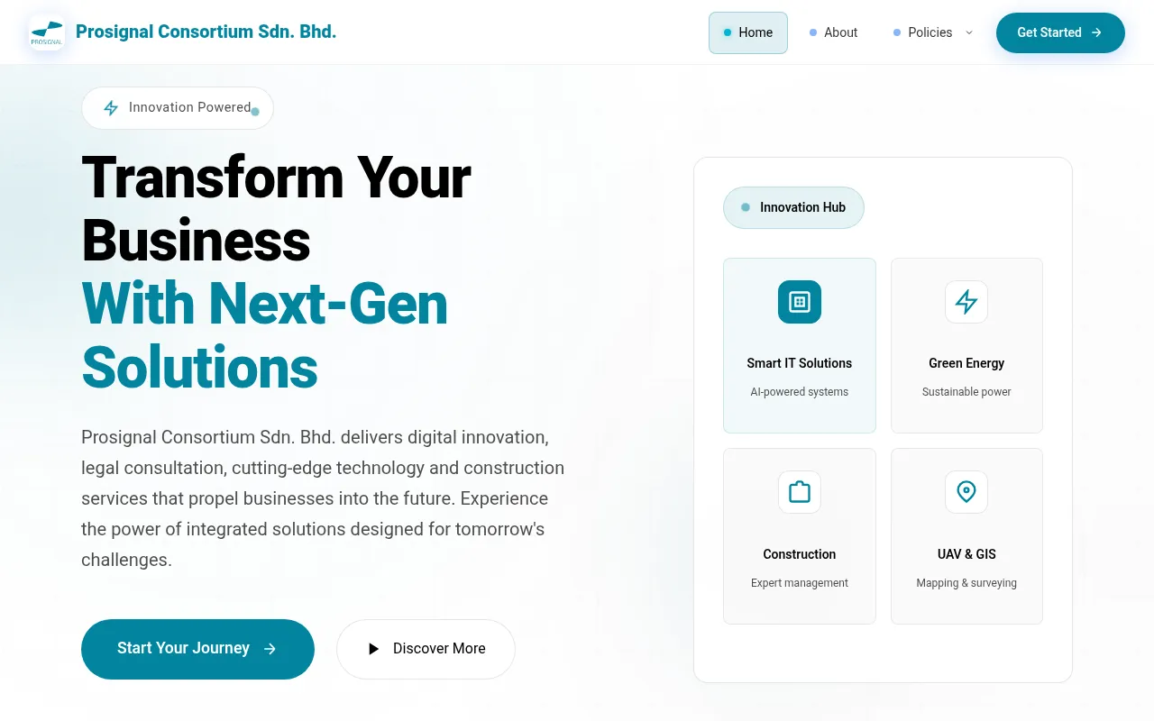 Screenshot of prosignalconsortium.my
